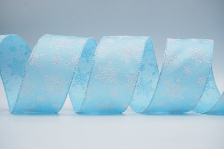 Κορδέλα με γυαλιστερά χιόνια_KF7231GN-12_μπλε